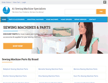Tablet Screenshot of a1sewingmachine.com